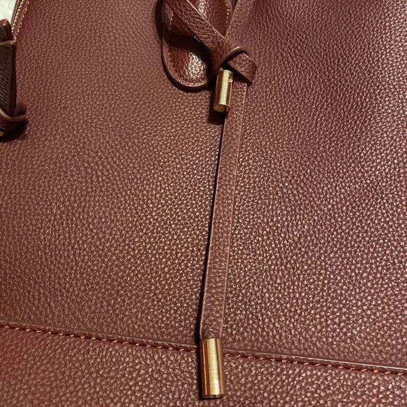 Urban Expressions Maroon Work Tote Bag - Picture 2 of 13